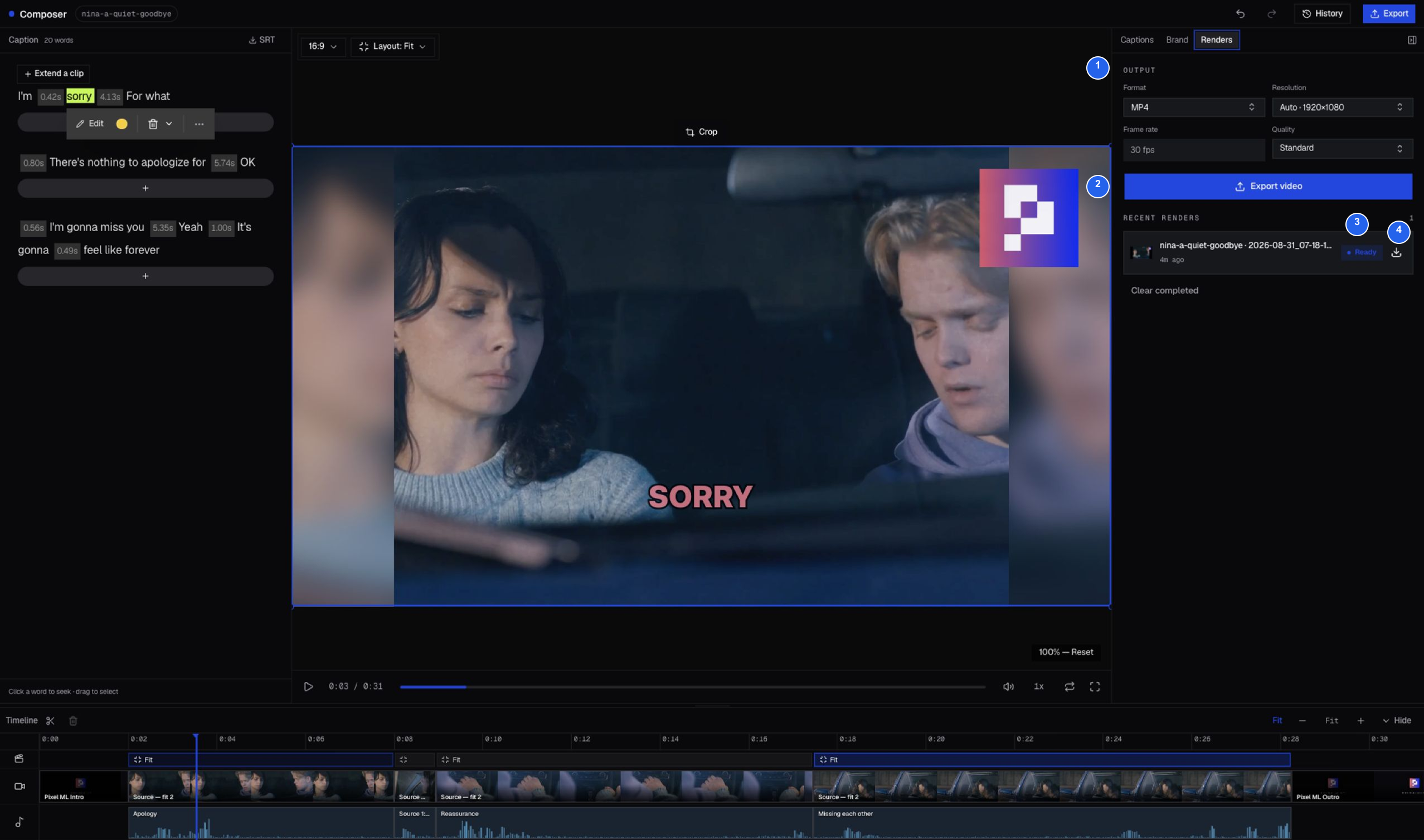 Ready render of the revised Nina cut